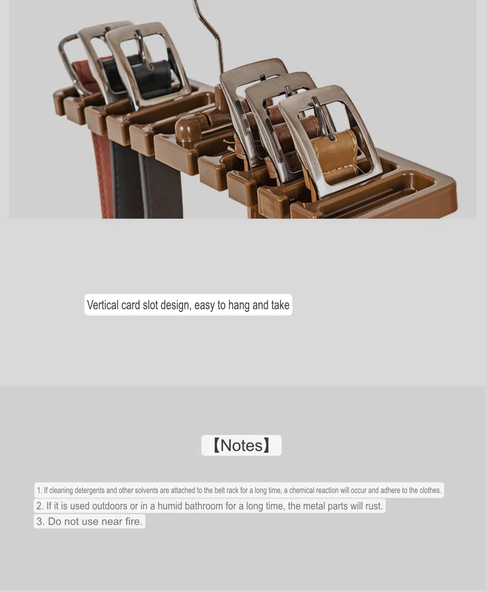 Tie Belt Hanger Wardrobe Closet Belts Scarf Hanging Organizer Rotating 10 Card Slots Storage Holder Rack Hook hangers Bedroom Home Items