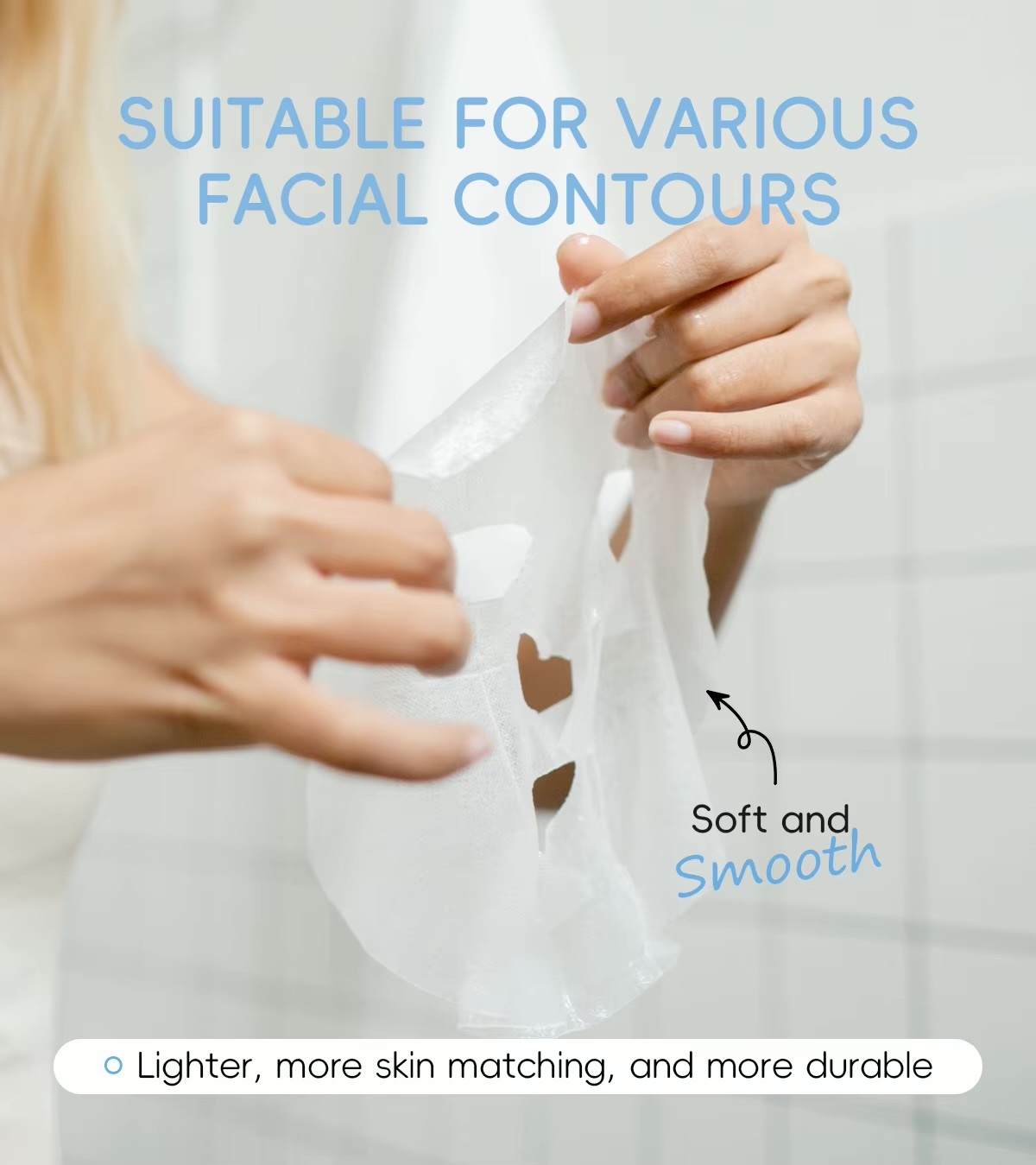 Women’s woman womens Men’s man mens Unisex Genflex Gender Neutral Genderfluid office commute workwear luxury LAIKOU Milk Silky Hydrating Mask Brightening Collagen Sheet Mask Anti-Age Skin Care Moisturizing rejuvenating Face Mask 25g*20pcs 20-Piece pack in white