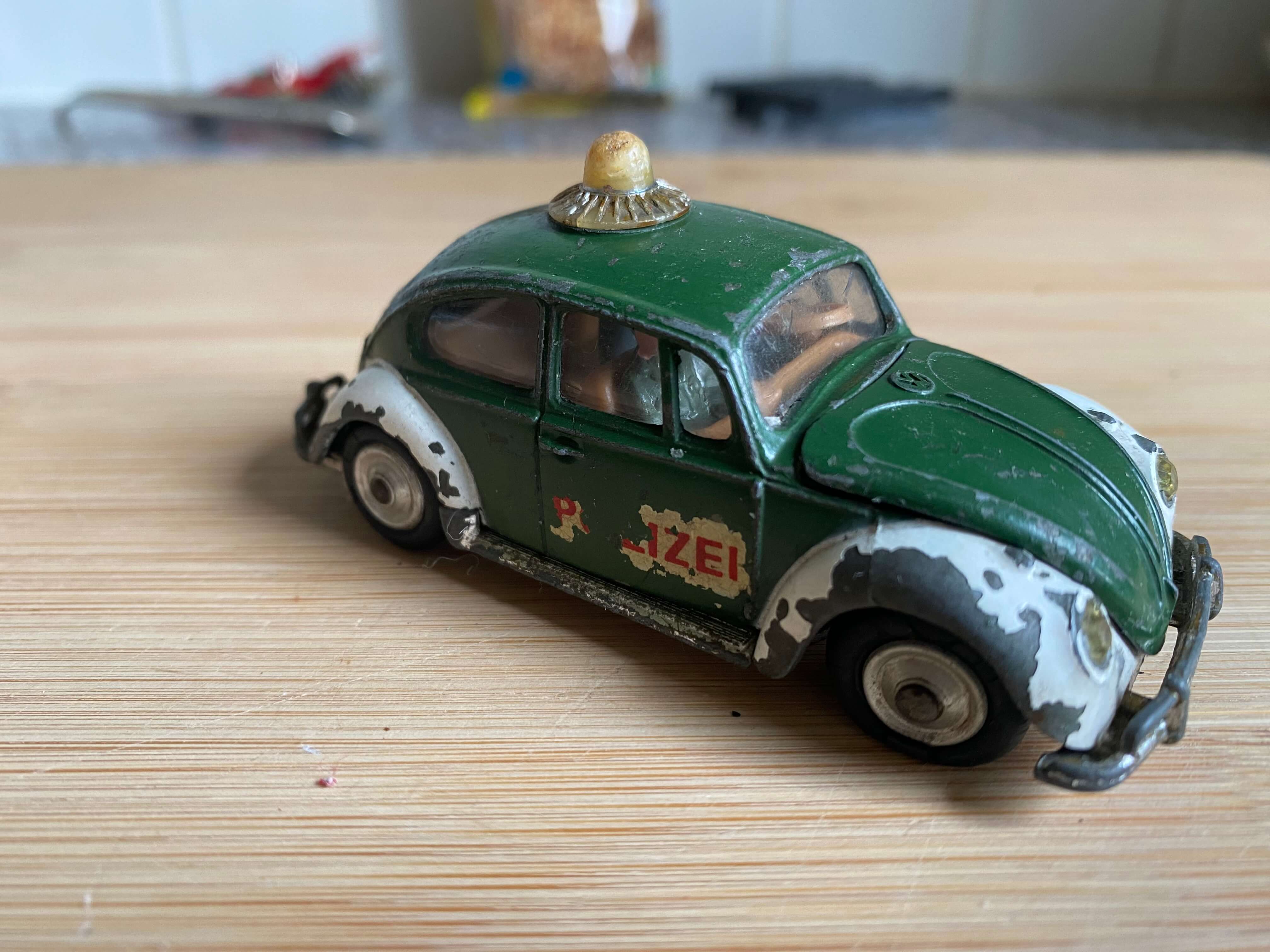 Volkswagen European Police Car #492 by Corgi Vintage Original Toy Car c1967 Makers Hornby Hobbies Margate England Collectors Antique Classic Toys Cars British collection Edition