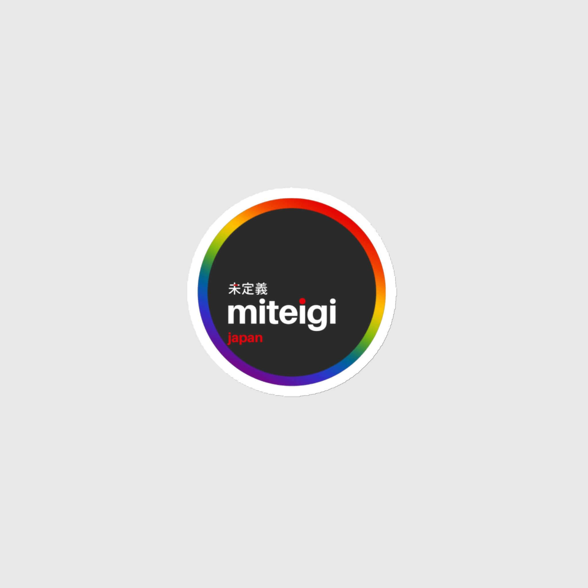 miteigi Pride Logo Magnet unisex rainbow women’s men’s miteigi-Logo Branded product item office fridge magnets LBGTQ+ accessories for man woman girls boys