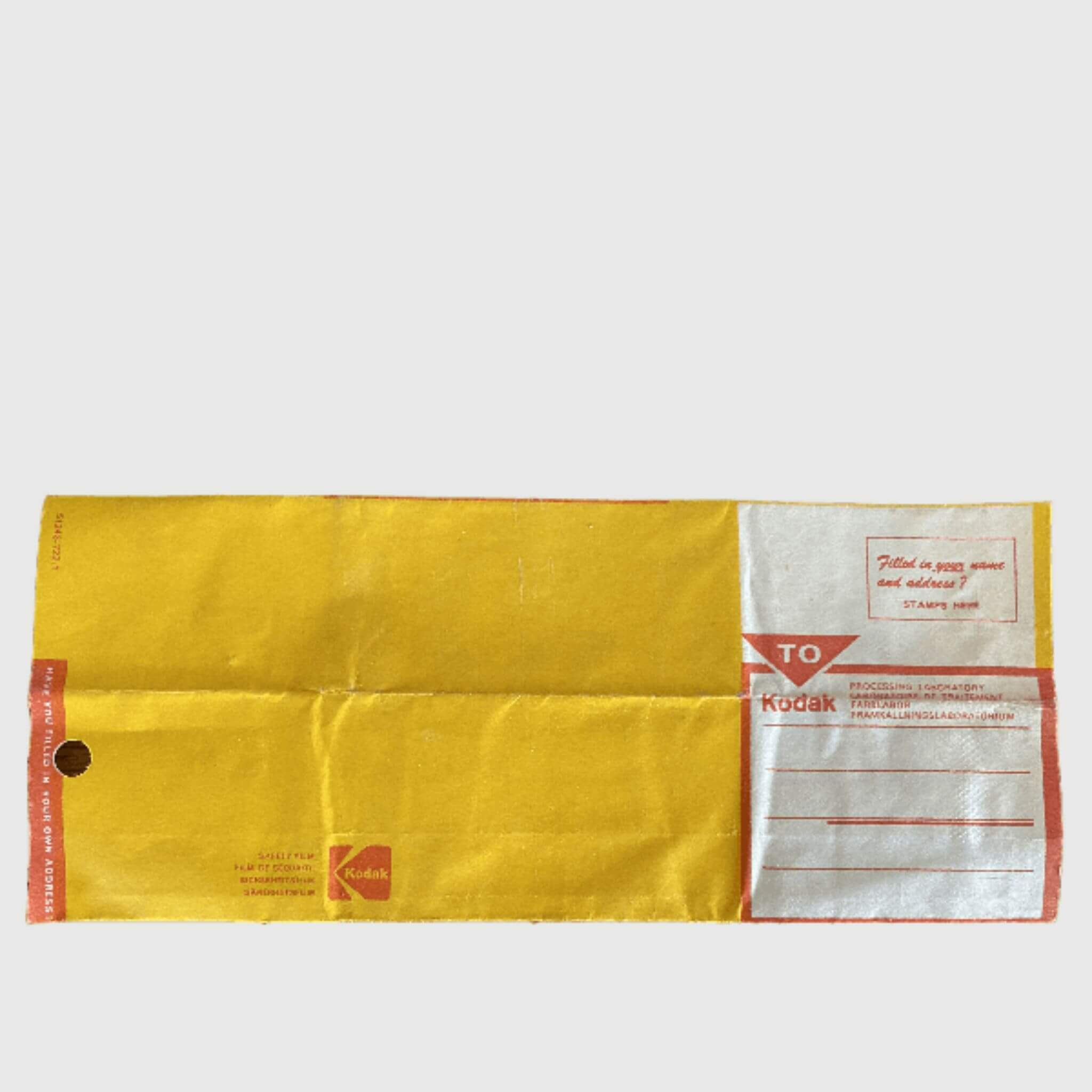 Vintage Kodak Film Envelope classic customer shipping paper envelopes collectors antique memorabilia collections