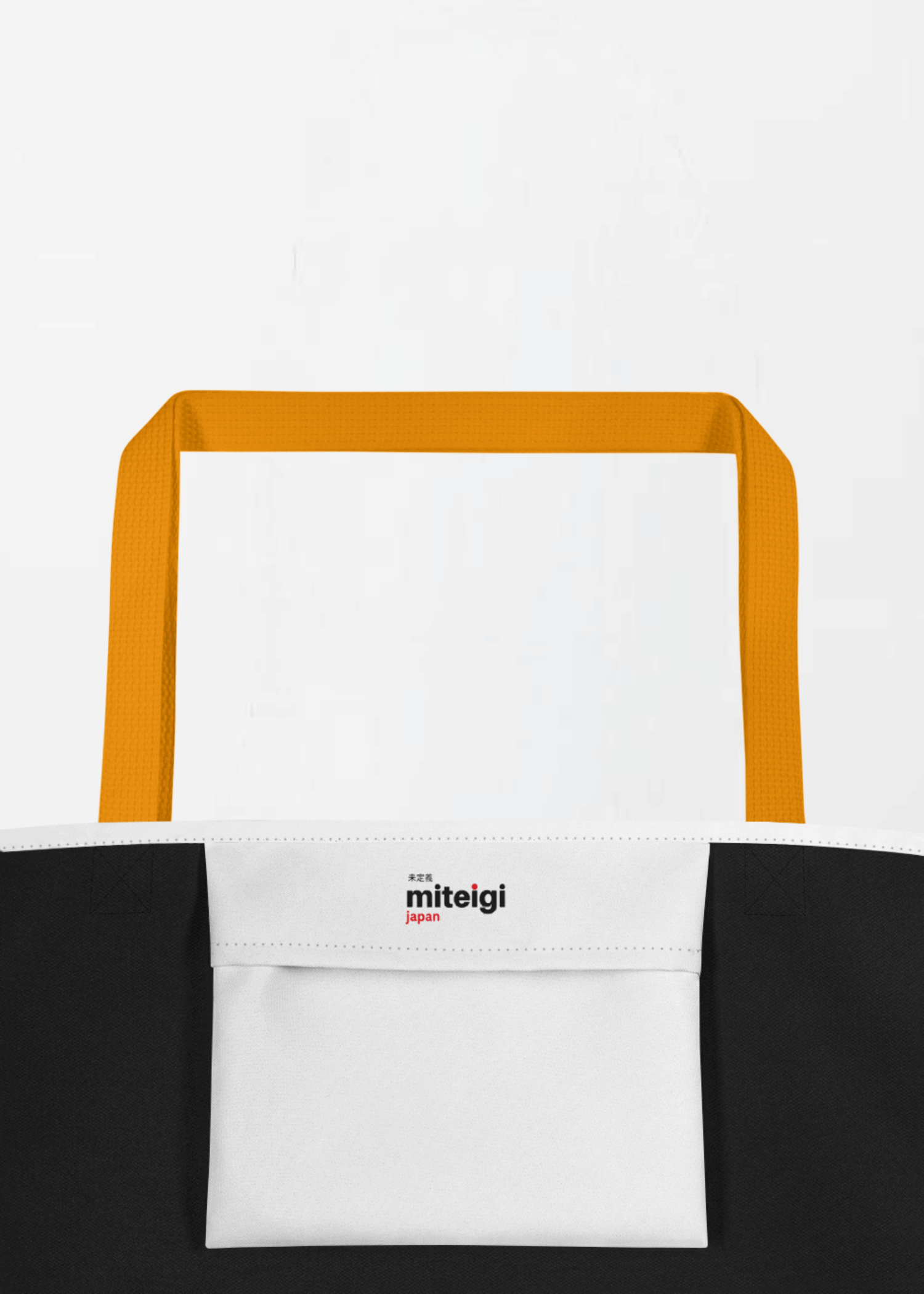 Large Arch Logo Tote Bag EST. 2017 yellow    miteigi Logo Branded product item miteigiYūki Fitness Sports Activewear by miteigi products brand items luggage baggage bags multicolor White