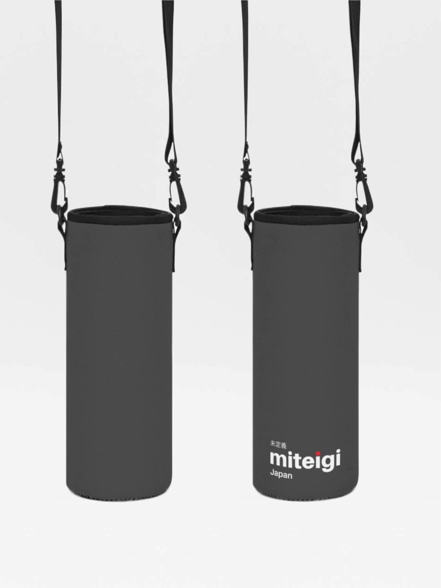 Water Bottle Sleeve miteigi Logo   Branded joggers outdoor running fitness bottles sleeves athletic jogging holders in black 