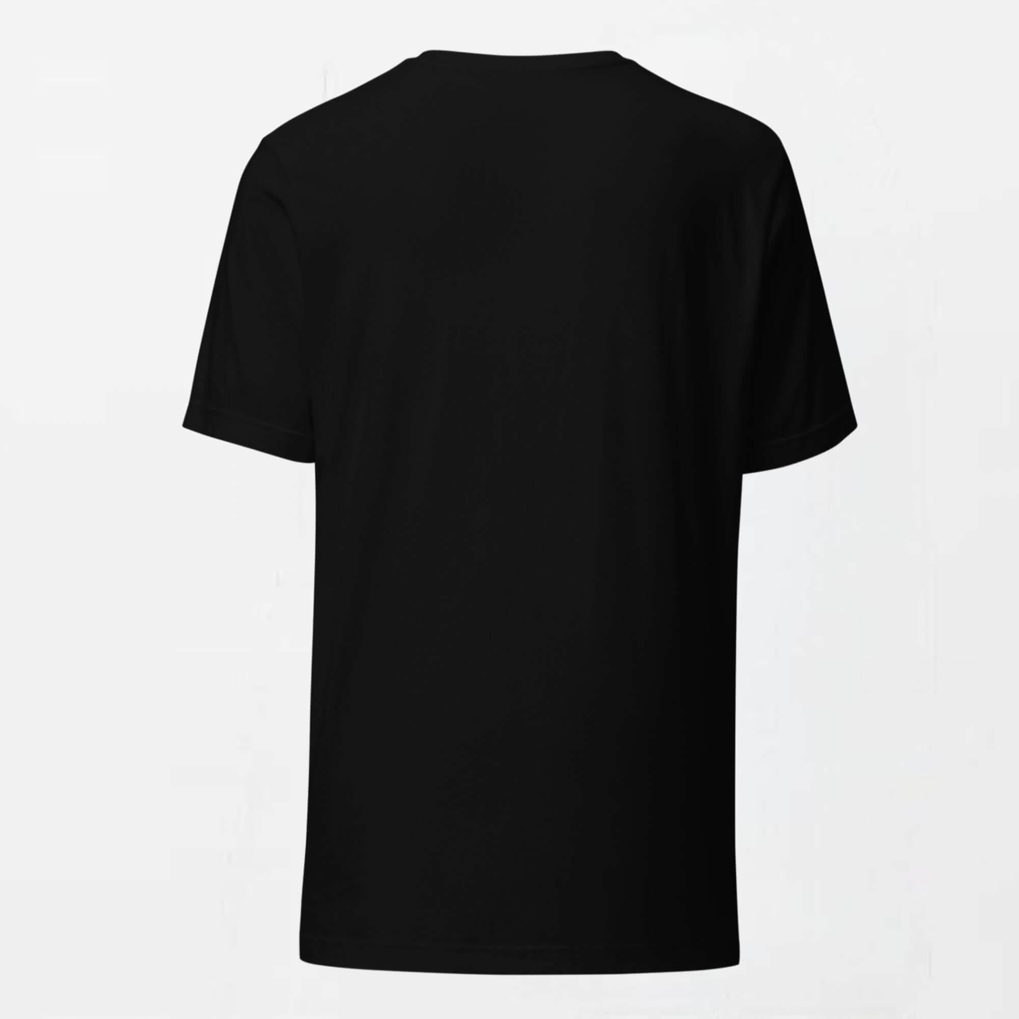 Modern Crewneck T-Shirt   Genderful Unisex anywear Women’s Men's Short Sleeves o-neck indecision undefined miteigi Japanese Casual Solid Color womens mens crew neck round Tops T-Shirts for petite-, tall-, plus-, size man woman tees in black with platinum letter