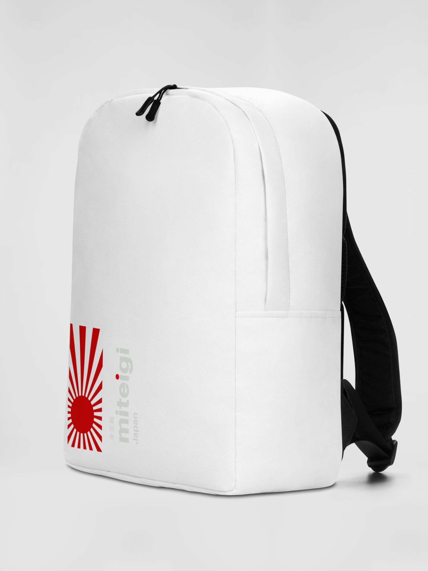 Minimalist Backpack miteigi Japan Logo     miteigi Logo Japanese Branded product item travel luggage backpacks everyday bags in white