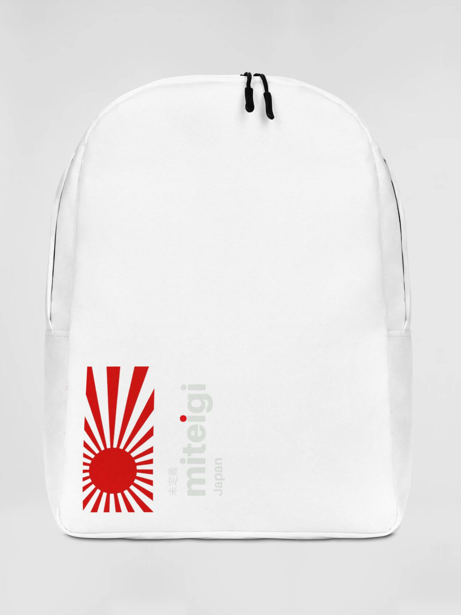 Minimalist Backpack miteigi Japan Logo     miteigi Logo Japanese Branded product item travel luggage backpacks everyday bags in white