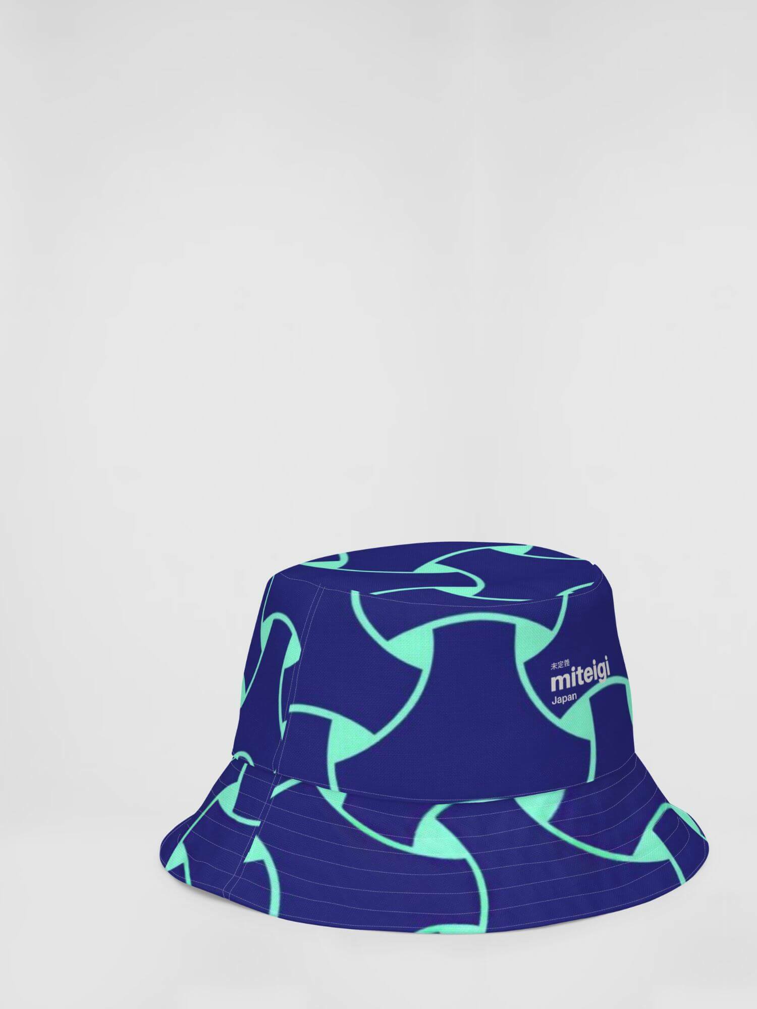  Reversible Bucket Hat miteigi Logo   Women’s Men’s miteigi Logo Branded product item Unisex anywear summer festival hats for woman man in pink blue Japanese traditional pattern Mens womens Headwear