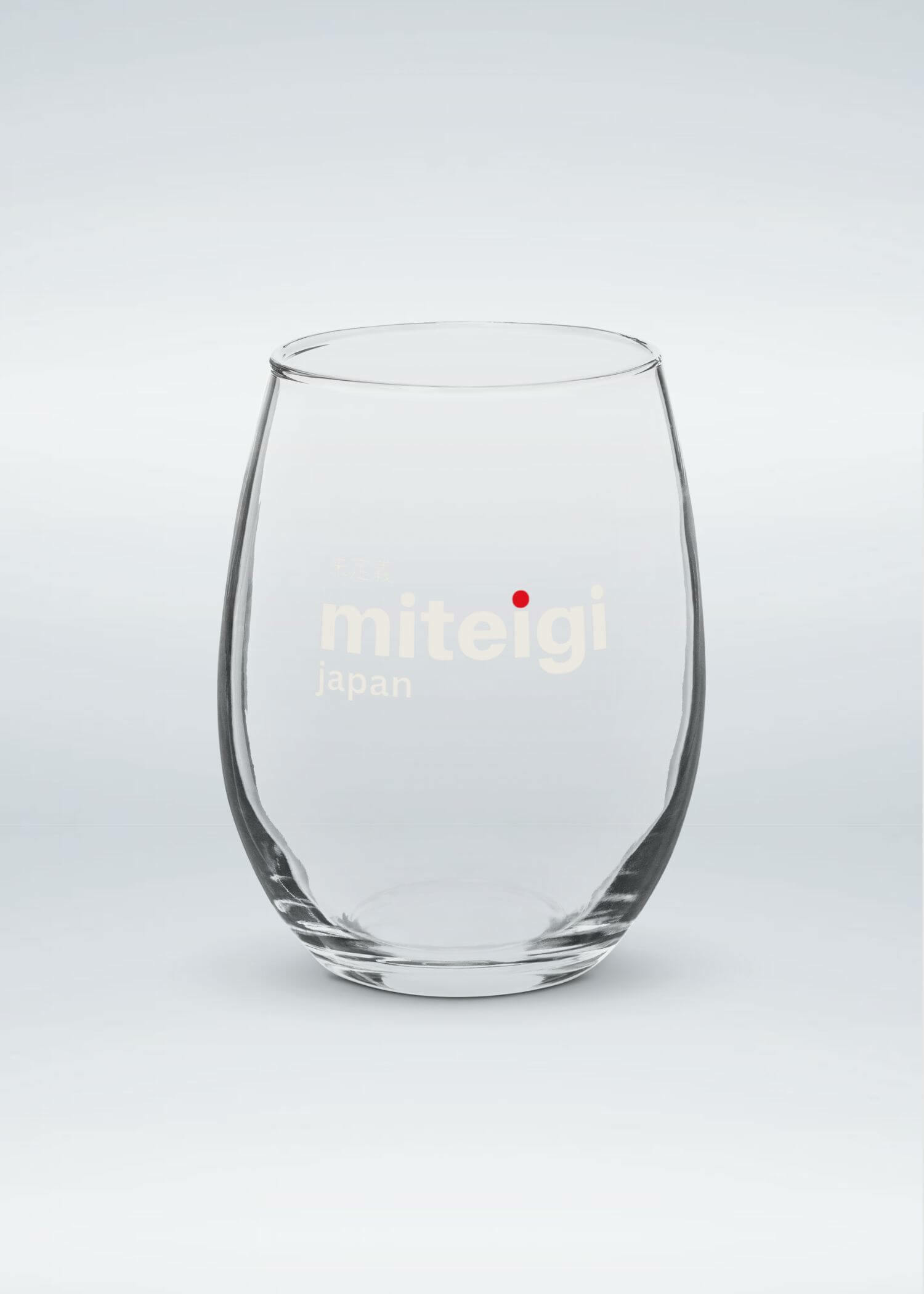 Stemless Tumbler miteigi Logo Drinks Glass wine, juice, milk drinking glasses miteigi-Logo branded product item tumblers Glassware