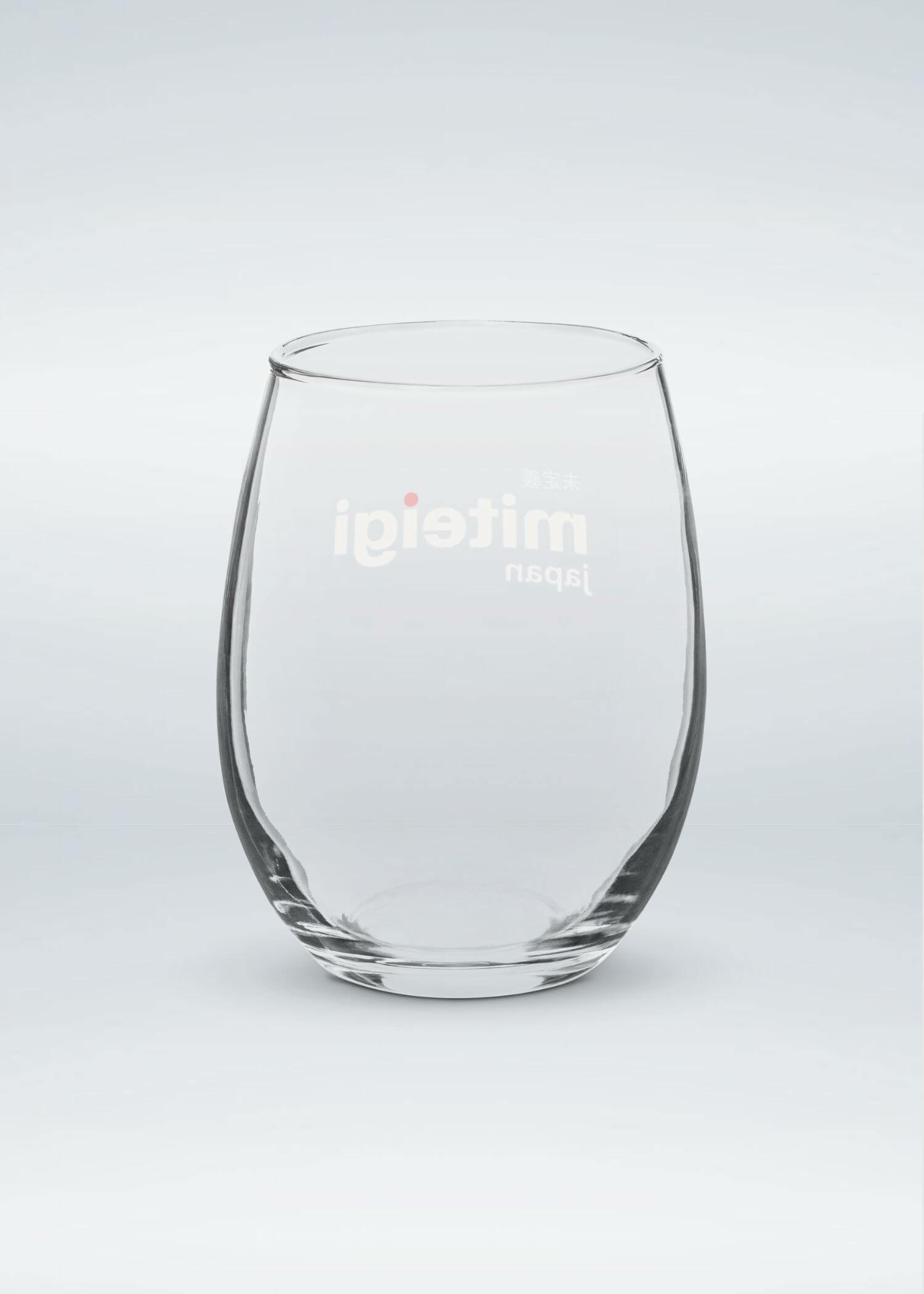 Stemless Tumbler miteigi Logo Drinks Glass wine, juice, milk drinking glasses miteigi-Logo branded product item tumblers Glassware