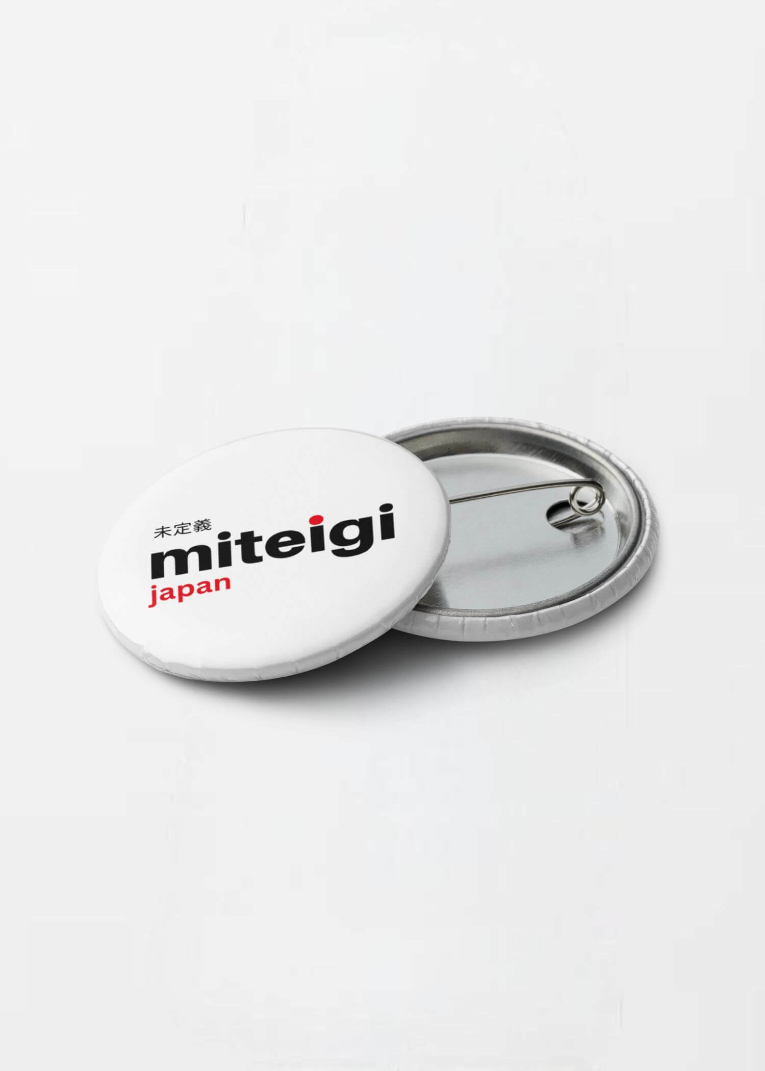 miteigi Logo Pin Button Set 5-Piece MiteigiYūki, Yesterdays Barn, brand tinplate decorative pins Fashion accessories campaign badges