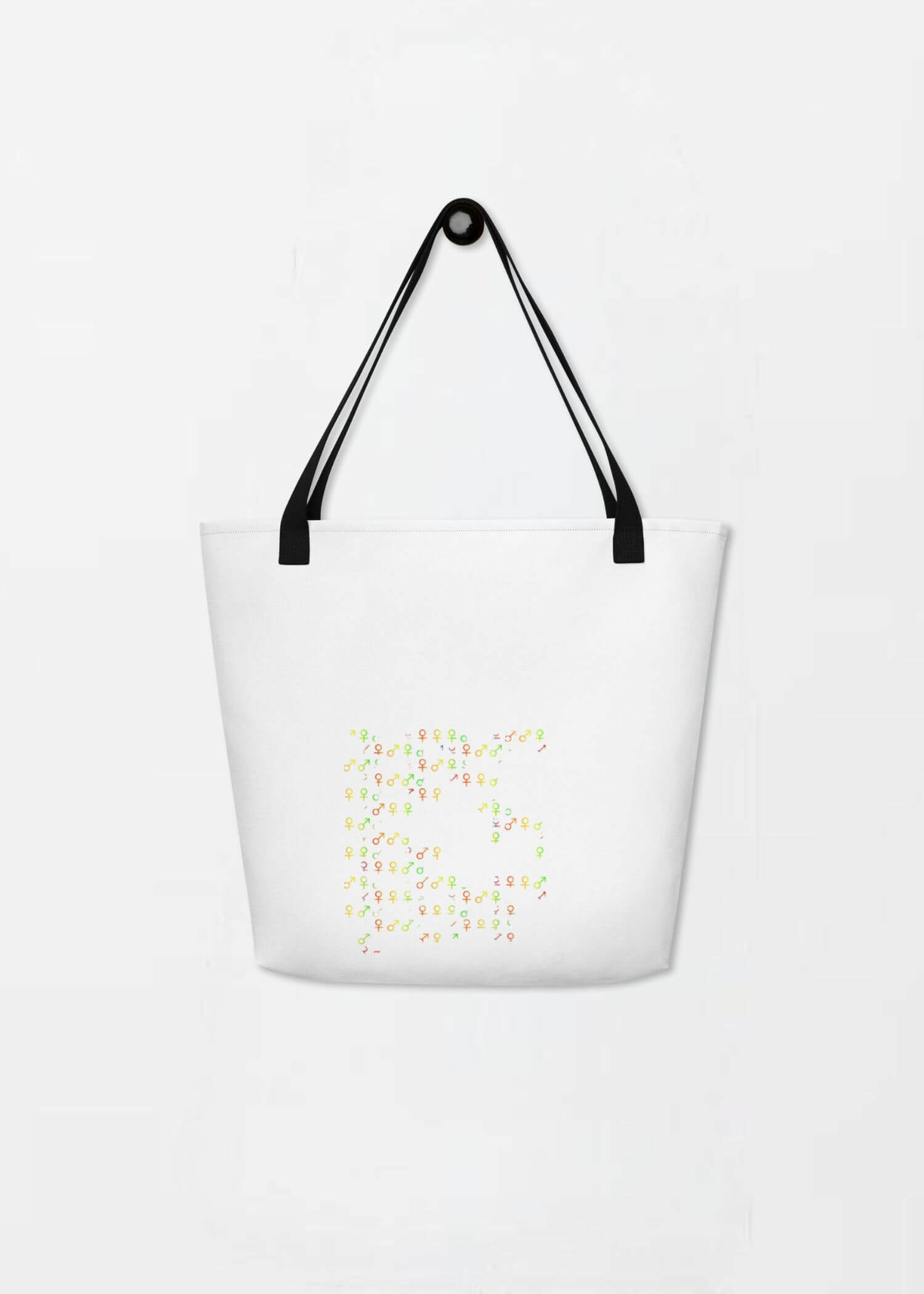 Large Unisex Tote Bag  miteigi Logo Branded product item miteigiYūki Fitness Sports Activewear by miteigi products brand items luggage baggage bags multicolor White red