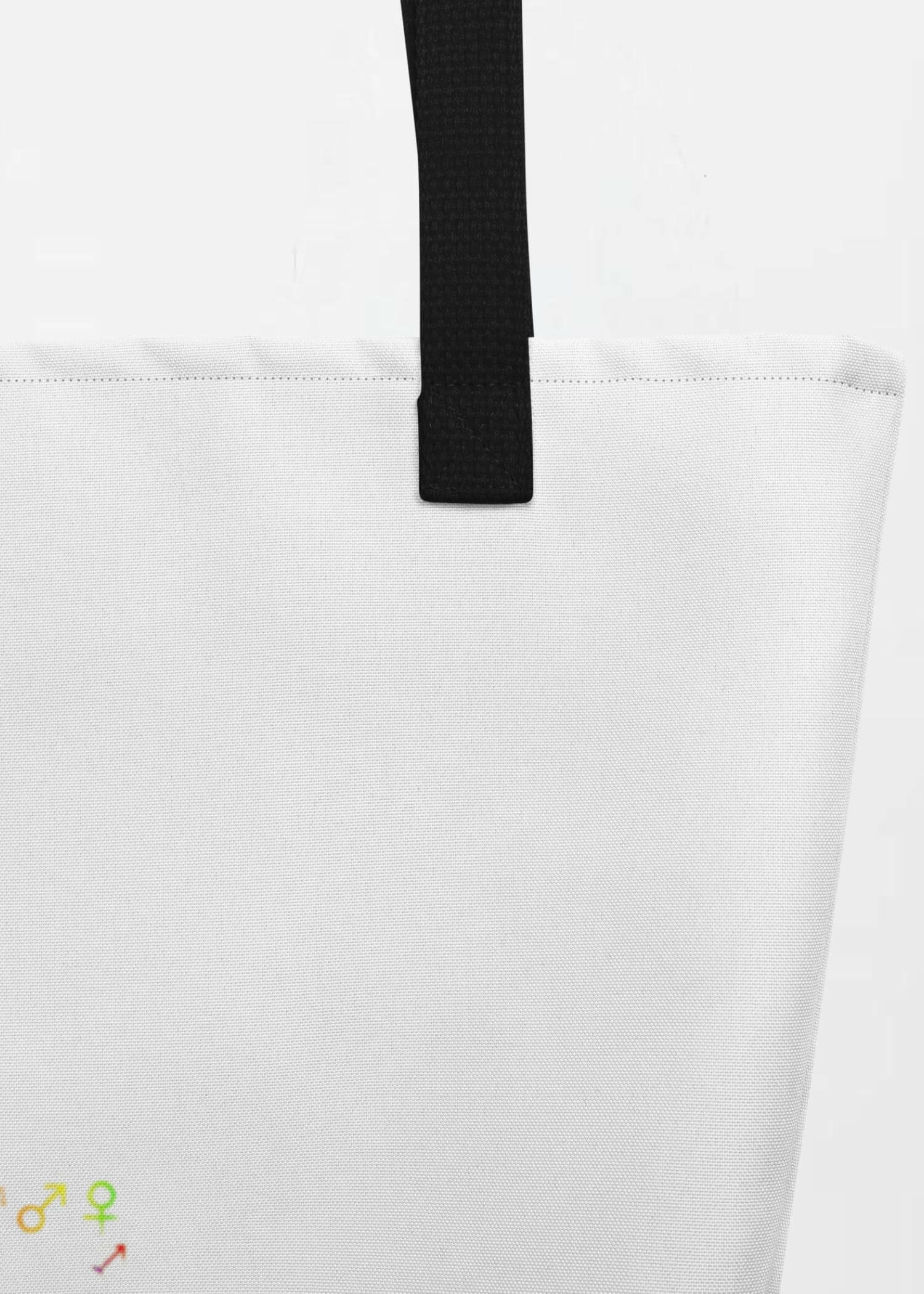 Large Unisex Tote Bag  miteigi Logo Branded product item miteigiYūki Fitness Sports Activewear by miteigi products brand items luggage baggage bags multicolor White red
