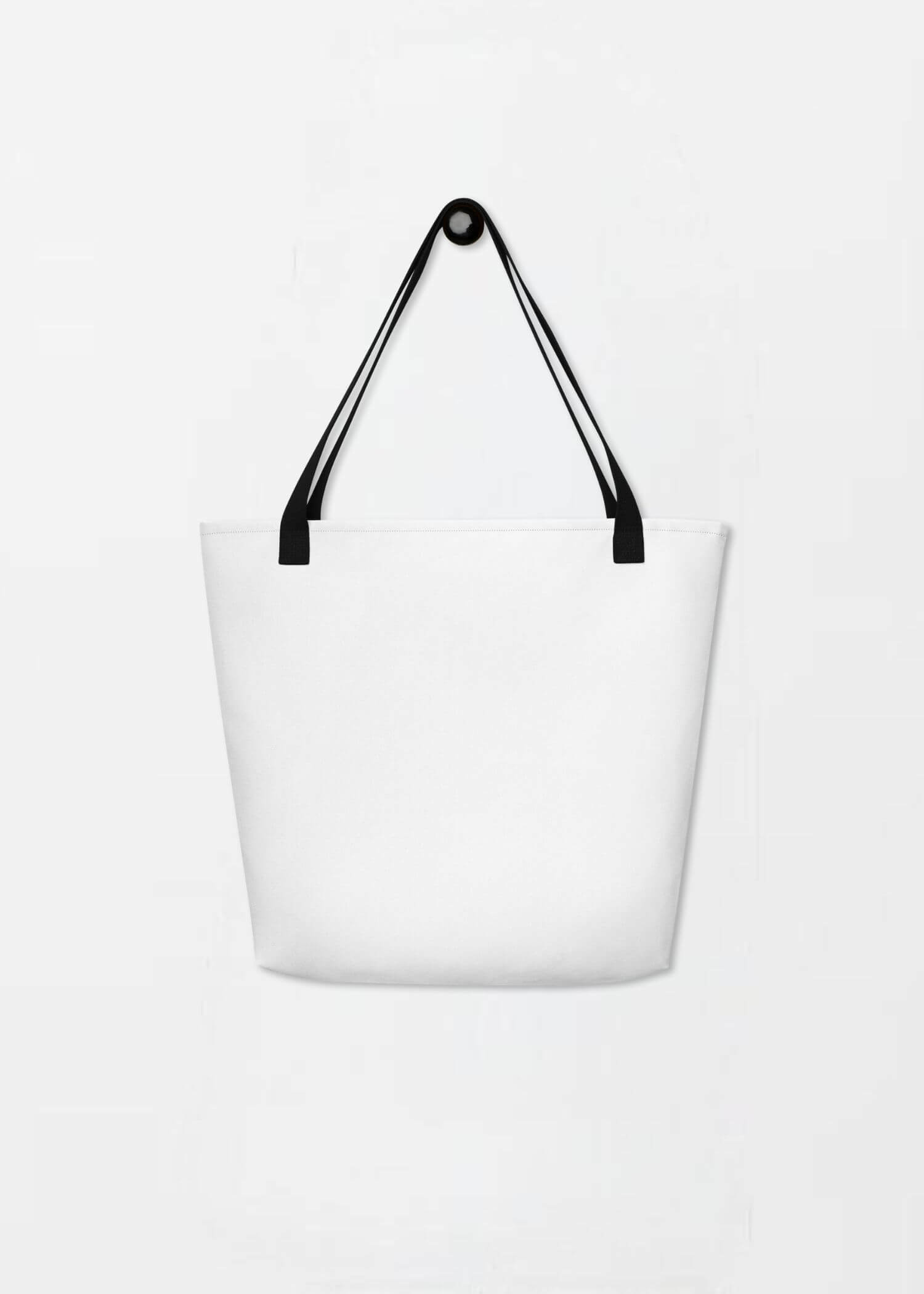 Large Arch Logo Tote Bag est. 2017 miteigi Logo Branded product item miteigiYūki Fitness Sports Activewear by miteigi products brand items luggage baggage bags multicolor White black