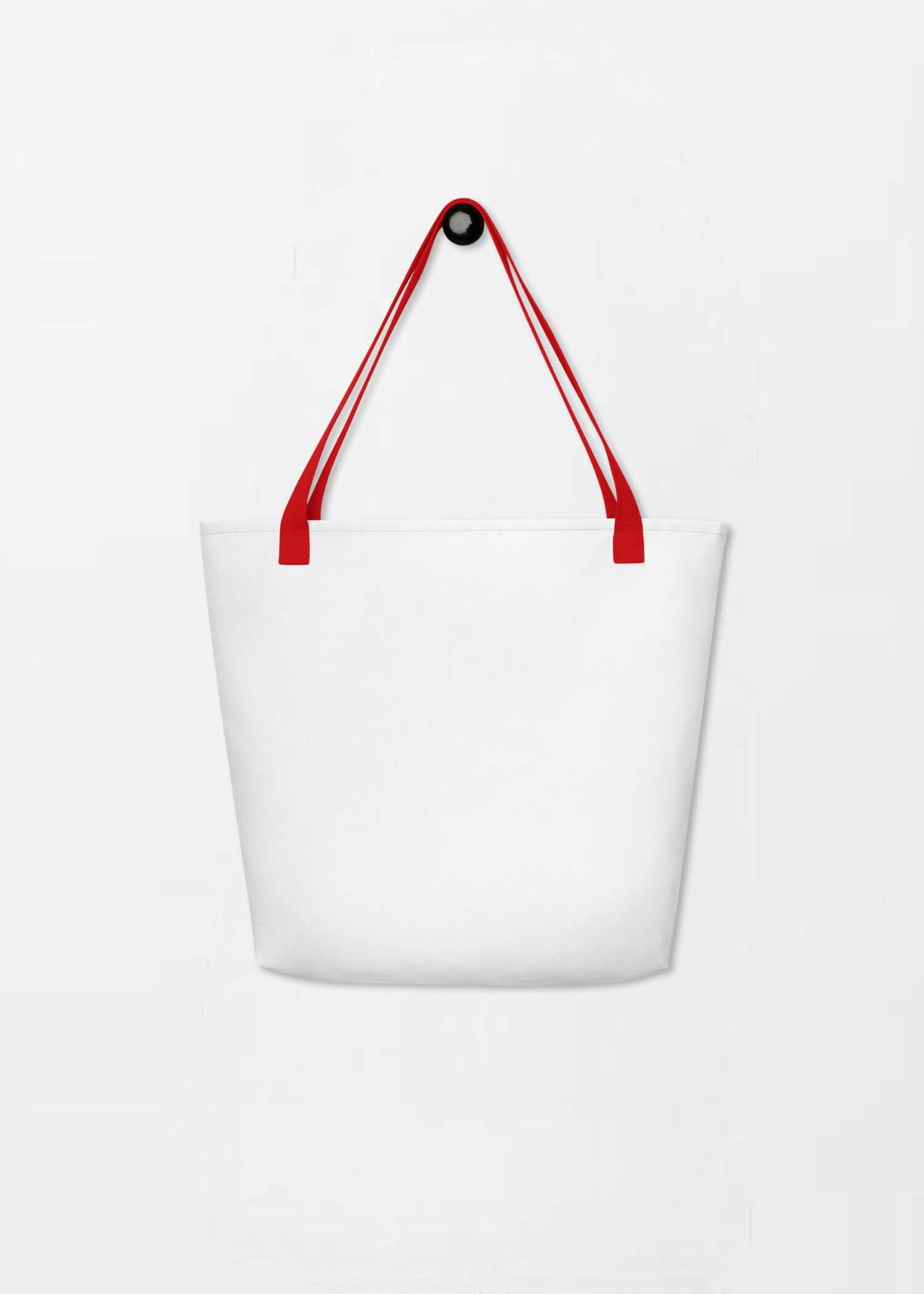 Large Arch Logo Tote Bag est. 2017 miteigi Logo Branded product item miteigiYūki Fitness Sports Activewear by miteigi products brand items luggage baggage bags multicolor White red