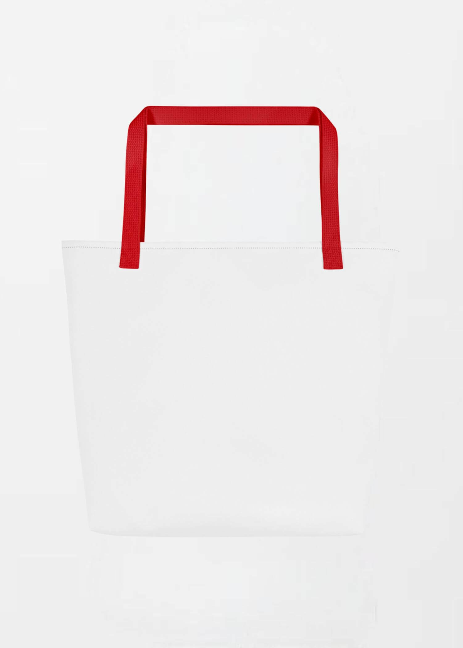 Large Arch Logo Tote Bag EST. 2017 miteigi Logo Branded product item miteigiYūki Fitness Sports Activewear by miteigi products brand items luggage baggage bags multicolor White red