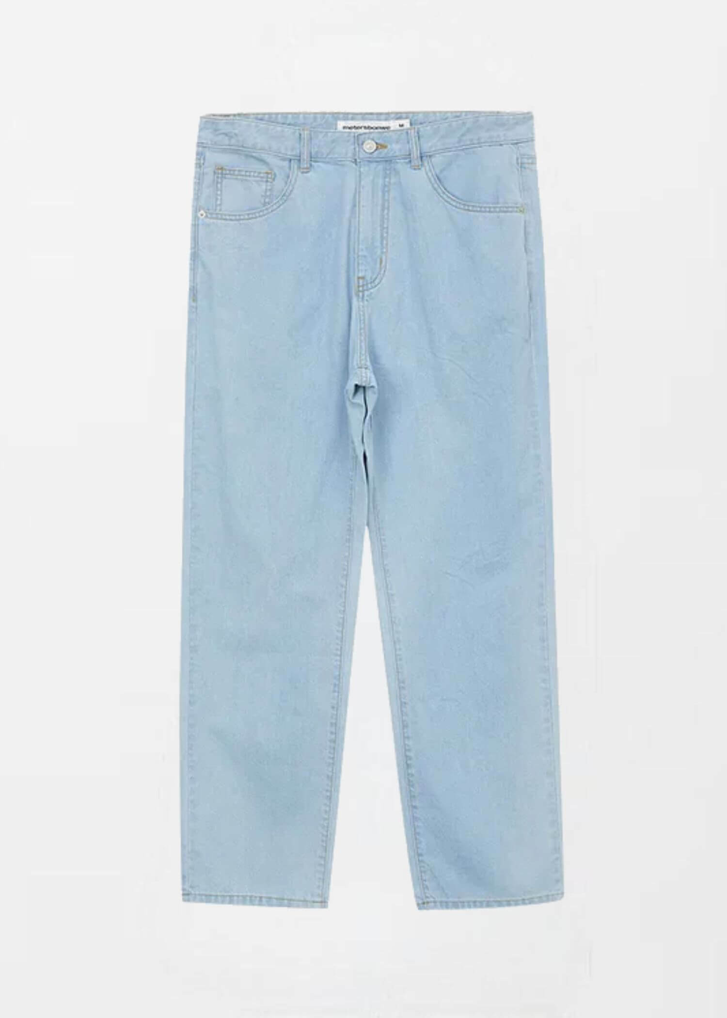 Straight Leg Jeans  Men’s Summer Traditional Casual Comfortable zipper fly Pants Solid Color Male Thin Trousers for man in light sky blue Meters men’s denim fashion bonwe