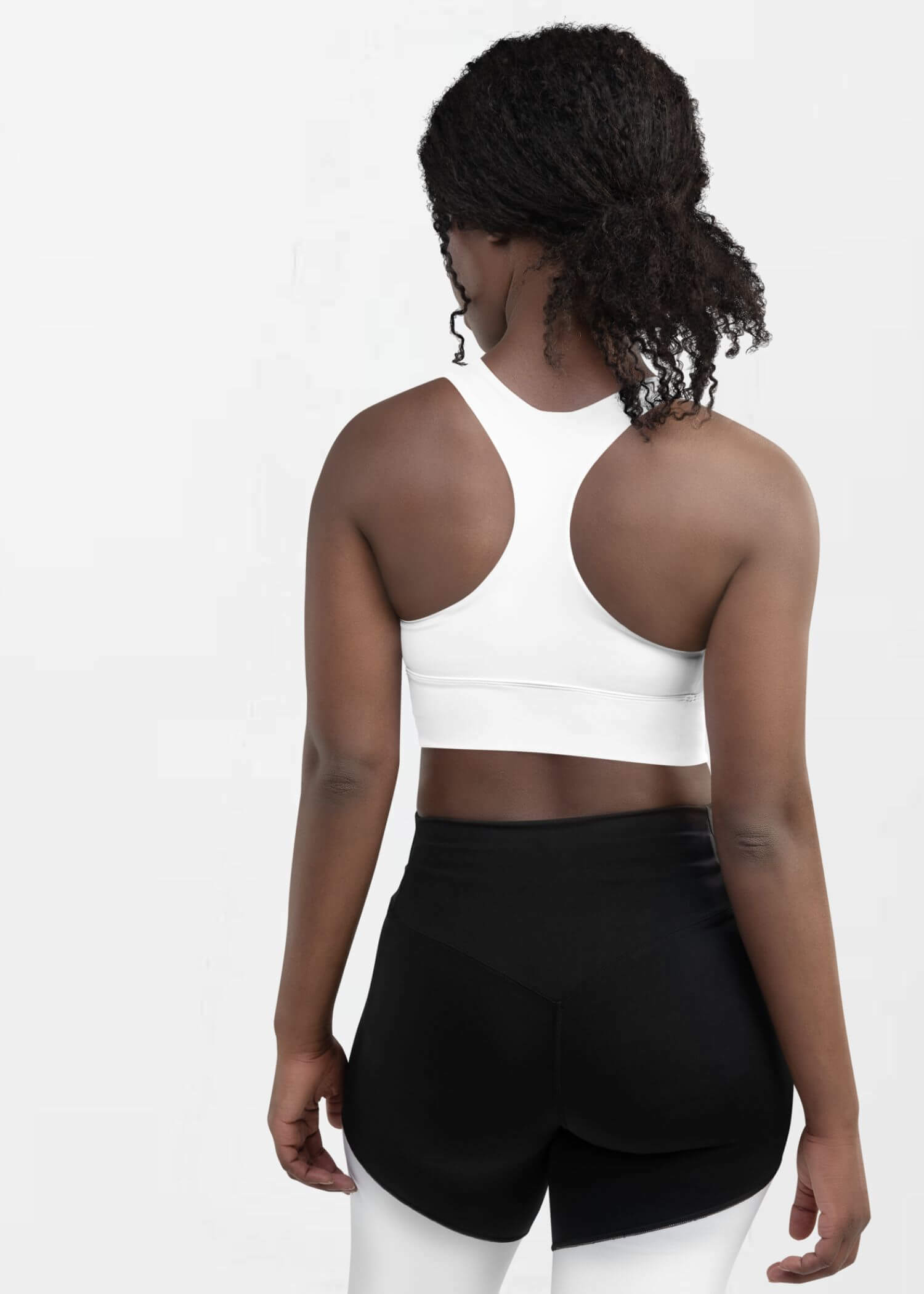 Longline Sports Bra miteigi Logo     Branded product item Fitness Sports Activewear by miteigi products brand items gym yoga bras