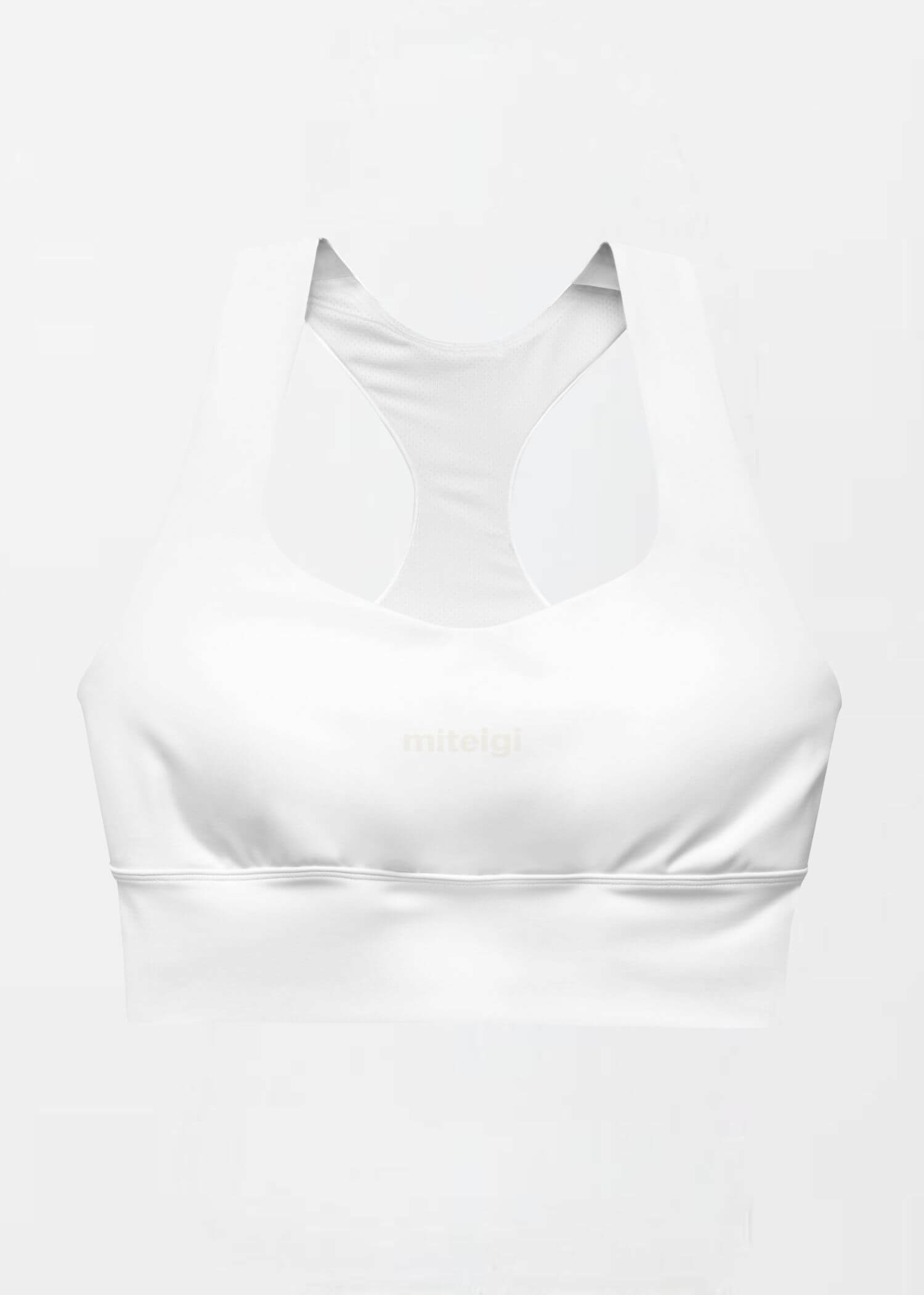 Longline Sports Bra miteigi Logo     Branded product item Fitness Sports Activewear by miteigi products brand items gym yoga bras