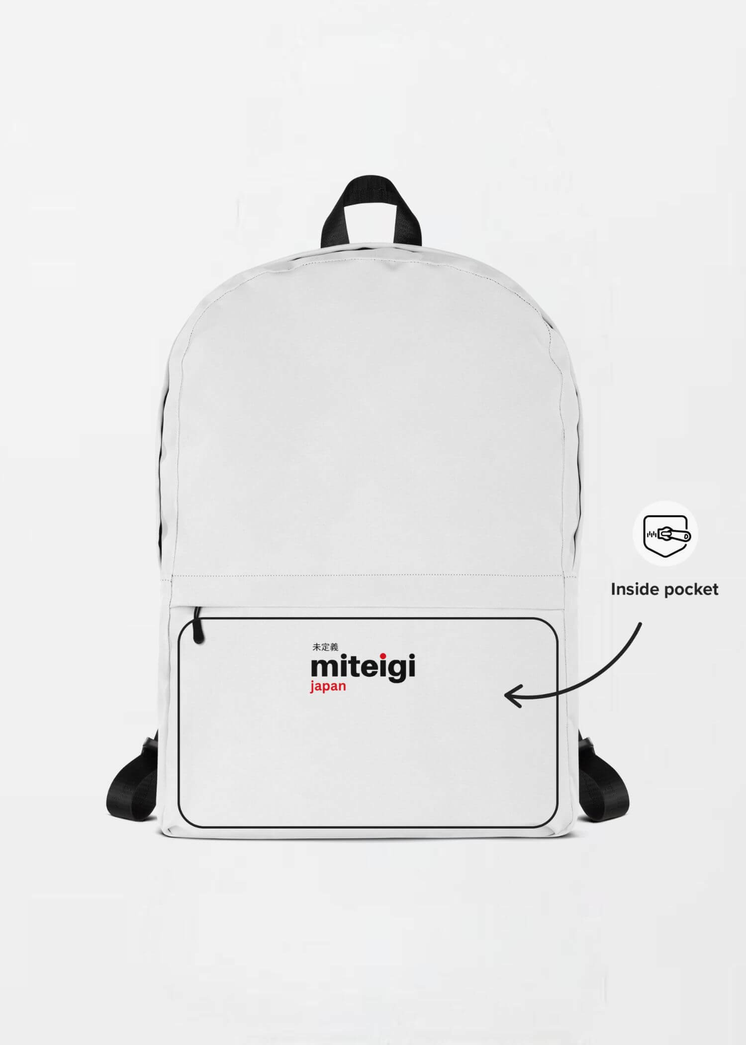 Backpack miteigi Logo     Outdoors Fitness Sports Activewear by miteigi products brand items luggage travel vacation getaway holiday workwear baggage everyday bags White