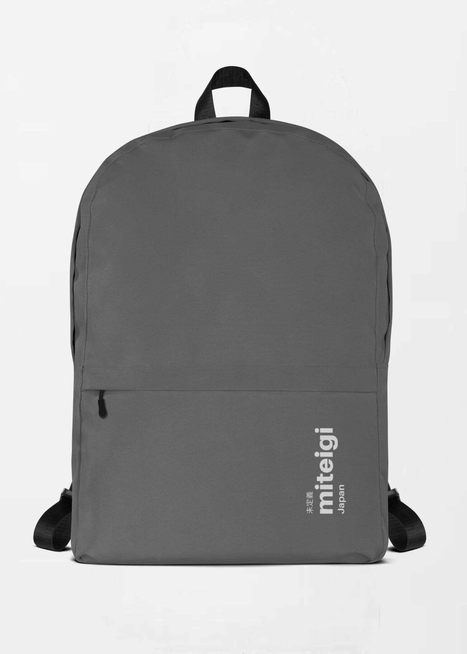 Backpack miteigi Logo charcoal      Outdoors Fitness Sports Activewear by miteigi products platinum brand items luggage travel vacation getaway holiday workwear baggage everyday bags Gray grey