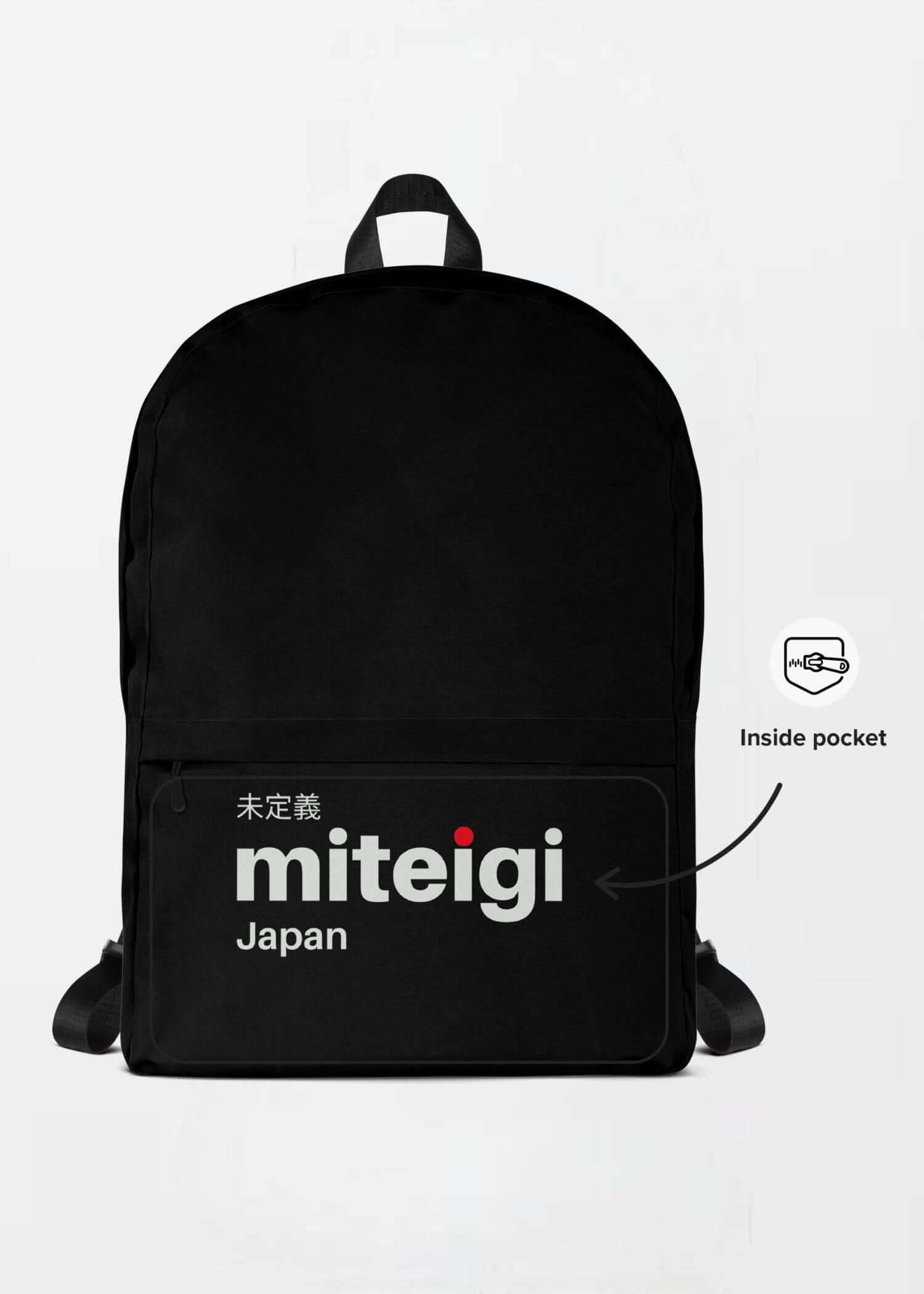 Backpack miteigi Logo black       Outdoors Fitness Sports Activewear by miteigi products platinum brand items luggage travel vacation getaway holiday workwear baggage everyday bags