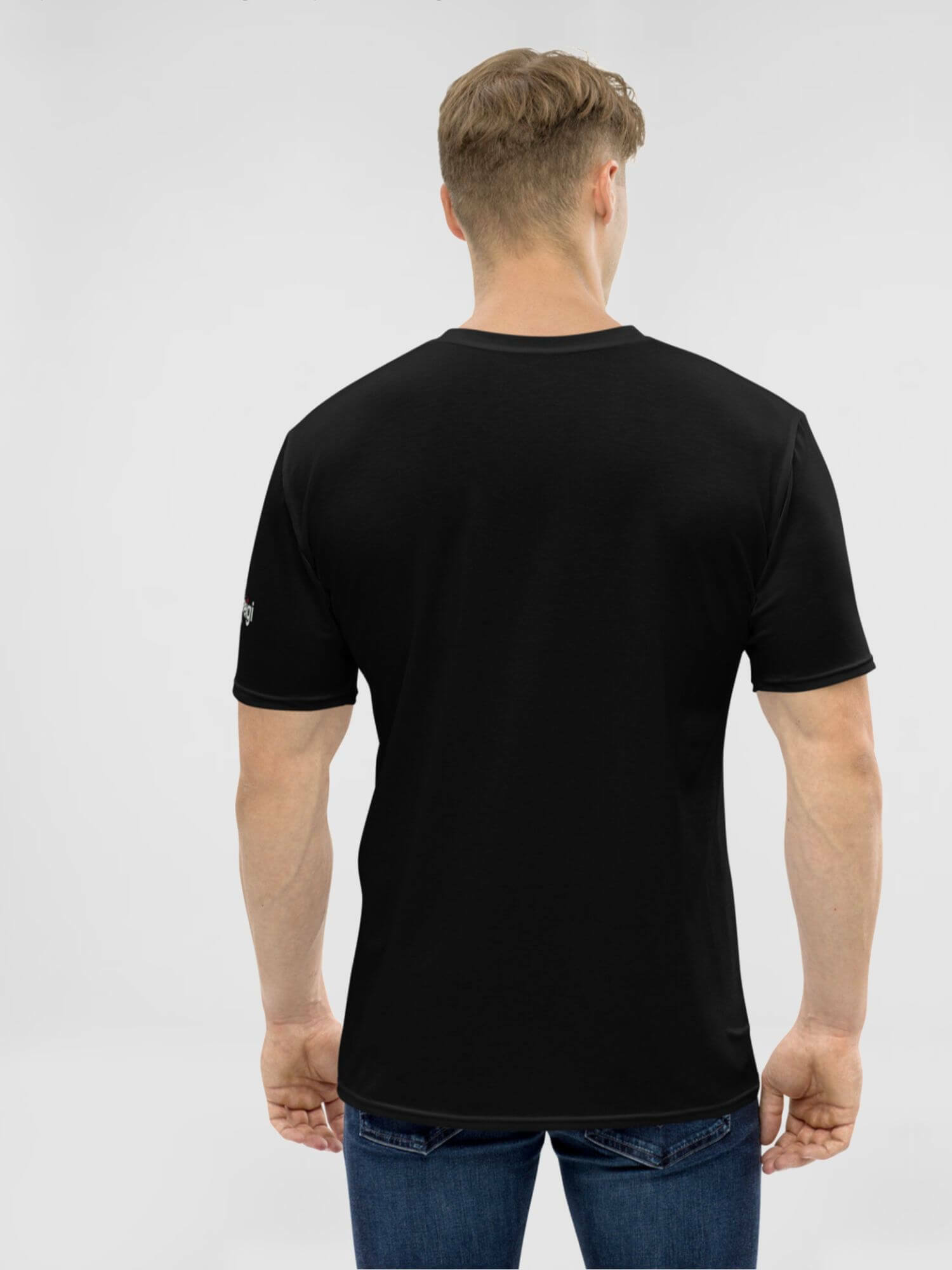 Arch Logo T-Shirt black    Men’s petite tall plus size crewneck Short Sleeves TShirt round o-neck Casual Tees mens crew neck Tops petite-, tall-, plus-, size T-Shirts for man