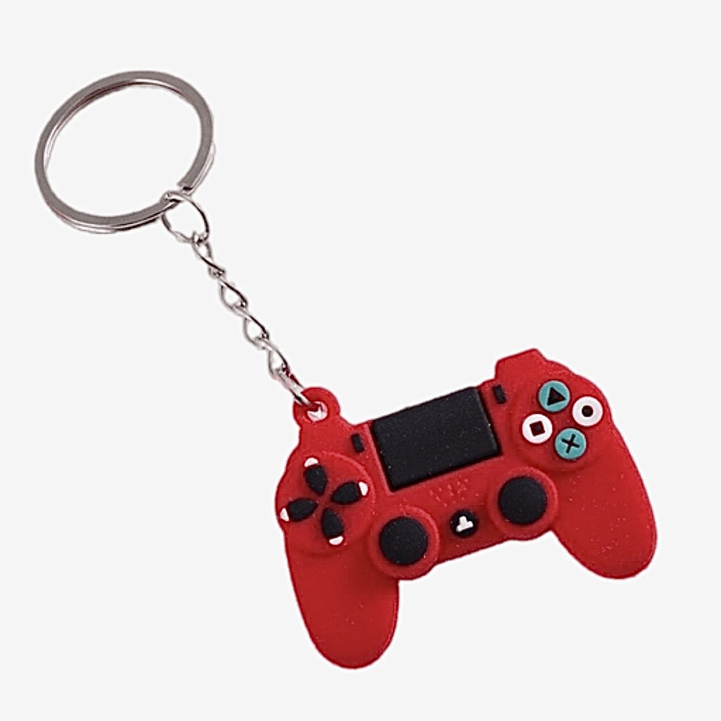 Diverse Red Black Gameboy Console Joystick Keyrings Car Mirror Accessory Game PC Controller Machine Keychain & Keyring Keychains Cute Gamepad Joystick Key Chain Hanging Key Chains Trending in Red