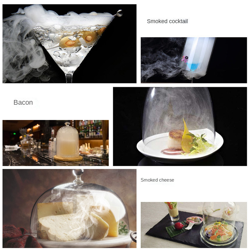 Smoke Infuser Cuisine Smoker Machine Handheld Smoked Set Trending Cold Food Silver Machines Kitchen Utensils
