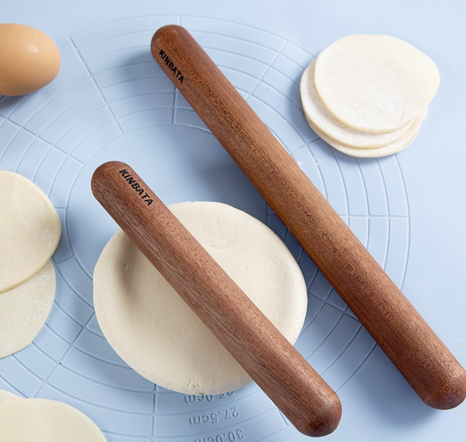 Japan Ebony Wooden Rolling Pin Japanese Kitchen Cooking Baking Tools Rollers Crafts Baking Fondant Cake Decoration Black Dough Roller