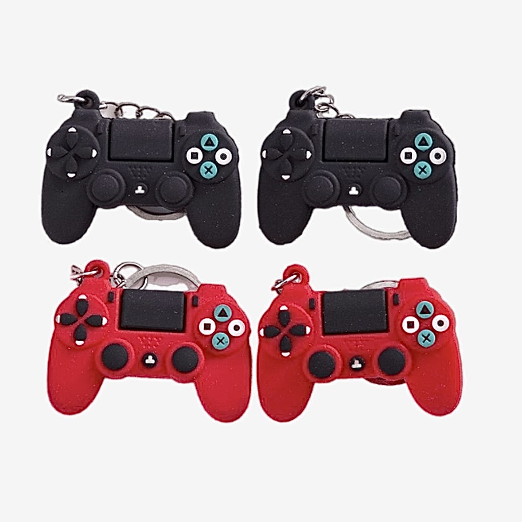 Diverse Red Black Gameboy Console Joystick Keyrings Car Mirror Accessory Game PC Controller Machine Keychain & Keyring Keychains Cute Gamepad Joystick Key Chain Hanging Key Chains Trending in Black Red