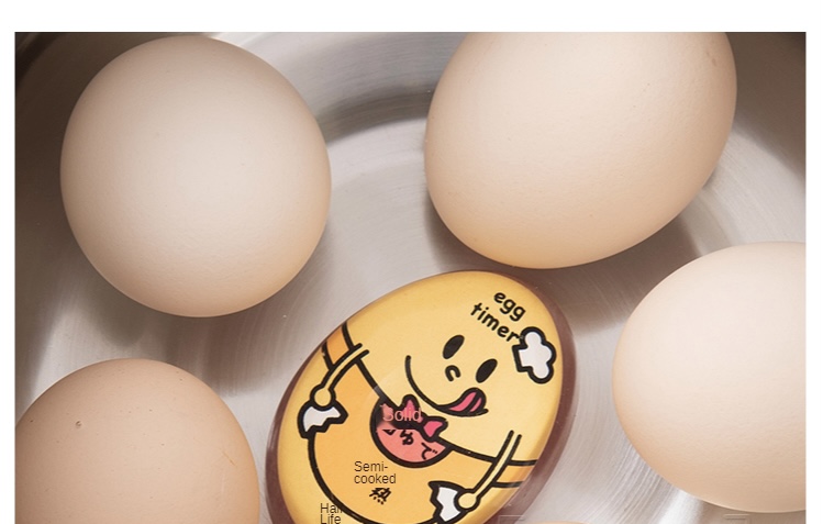 Japan Egg Perfect Color Changing Timer Yummy Soft Hard Boiled Eggs Cooking Kitchen Eco Friendly Resin Egg Red Timer Japanese Kitchen Timers Tools Trend