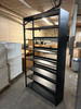 Black Heavy Duty Metal Bookshelf 49"W x 88"H