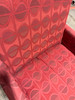 Used Allsteel Red Office Club Chair 27.5"W