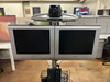 Used Tele Platform Video Conference System with Camera and Dual Monitor on Casters