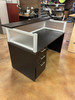 Black Reception Station with Filing Lock and Key 5' x 3'