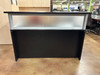 Black Reception Station with Filing Lock and Key 5' x 3'