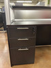 Black Reception Station with Filing Lock and Key 5' x 3'