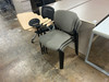 Used Haworth Improv Patterned Stackable Right Tablet Arm Desk Chair