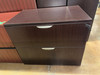 Used Dark Walnut 2-Drawer Wood Lateral 3FT W