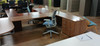 Steelcase U Shapre Desk - Walnut finish 1