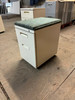 Used Mobile Box File Storage Pedestal with Lock and Cushion 15"W