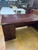 L-Shape Traditional Desk & Bookcase/Lateral Combo Unit