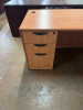L- Shaped Desk - Light Cherry Wood