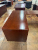 U- Shaped Desk - Dark Cherry Wood