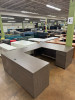 U- Shaped Desk - Costal Gray- Global Zira