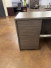 U- Shaped Desk - Costal Gray- Global Zira
