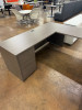 U- Shaped Desk - Costal Gray- Global Zira