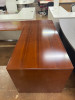 U- Shaped Desk - Cherry Wood