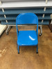 Metal Folding Chair - Blue