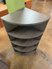 4-Tier Curved Corner Bookshelf